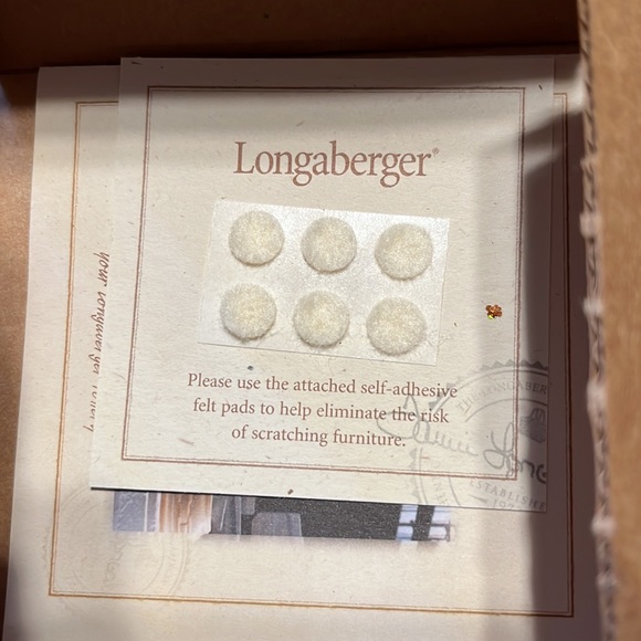 NIB Longaberger Ivy One Pint Salt Crock and Coaster Lid - Picture 8 of 8